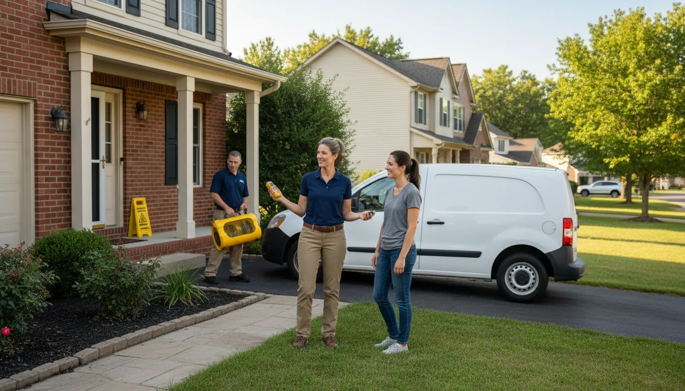 Residential water damage restoration in Fairview, PA